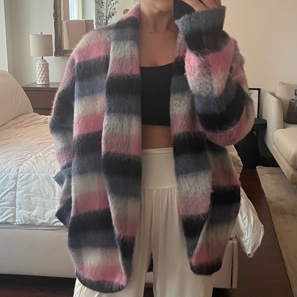 Revolve Amanda Uprichard Wool Open Front Coat - Picture 4 of 5